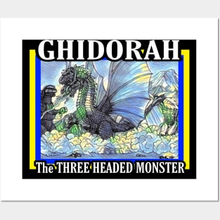 GHIDORAH THE THREE HEADED MONSTER Posters and Art